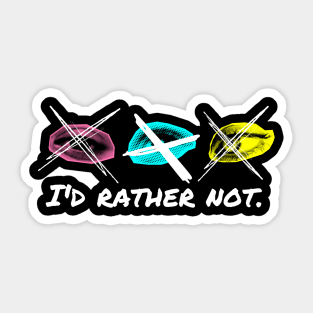 Eye Contact – I'd rather not Sticker